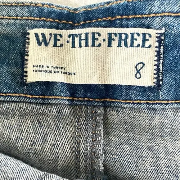 WE THE FREE / FREE PEOPLE Dom Denim Jean Skirt Womens SZ 8 Midi Stretch Pencil - Picture 7 of 9